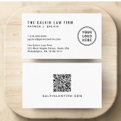 Moderne Logo QR Code Bedrijfsmedewerker Visitekaartje