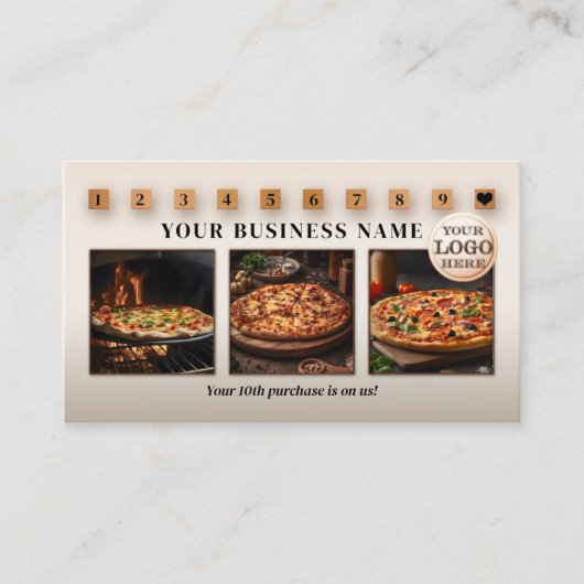 Moderne Logo QR Code foto's Klantenkaartje (Voorkant)