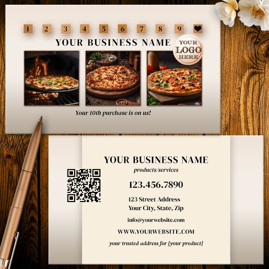 Moderne Logo QR Code foto's Klantenkaartje