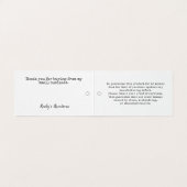 Moderne Logo QR Code Hang Prijs Label Kaart (Binnenkant ongevouwen)