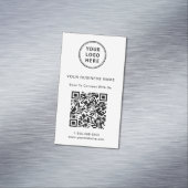 Moderne Logo QR-code Magnetisch Visitekaartje (Voorbeeld)
