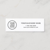 Moderne Logo QR-code Mini Visitekaartje (Voorkant)