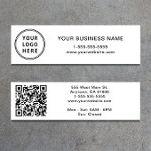 Moderne Logo QR-code Mini Visitekaartje