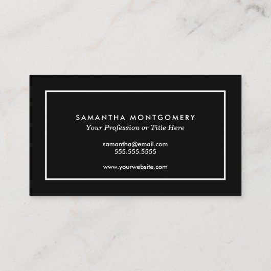 Moderne Logo QR Code van het Bedrijf van de Douane Visitekaartje (Achterkant)