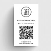 Moderne Logo QR-code Visitekaartje