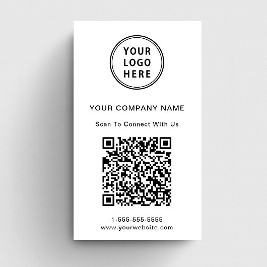 Moderne Logo QR-code Visitekaartje