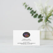 Moderne Logo QR Code Witte Visitekaart Visitekaartje (Staand voorkant)