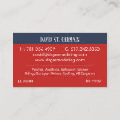 Moderne Logo-remodellering toevoegen Visitekaartje (Achterkant)