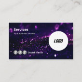 Moderne Logo Scannable QR Code Website Social Medi Visitekaartje (Achterkant)