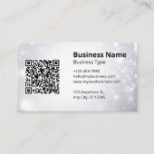 Moderne Logo Scannable QR Code Website Visitekaartje (Voorkant)