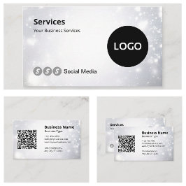 Moderne Logo Scannable QR Code Website Visitekaartje