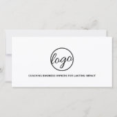 Moderne Logo Simple Business Cadeaubon (Achterkant)