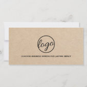 Moderne Logo Simple Rustic Cadeaubon (Achterkant)