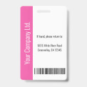 Moderne Logo Sjabloon werknemer Foto naam zuster-i Badge (Back)