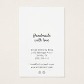 Moderne Logo sociale media Ketting Kaarten Visitekaartje (Achterkant)