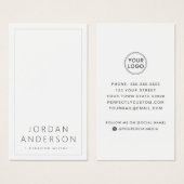 Moderne logo sociale media witte visitekaartjes (Voorkant /achterkant)