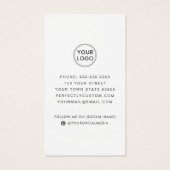 Moderne logo sociale media witte visitekaartjes (Achterkant)