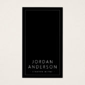 Moderne logo sociale media zwarte visitekaartjes (Voorkant)