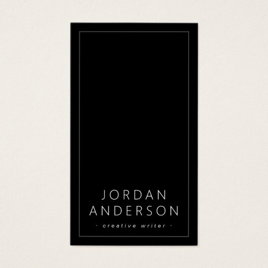 Moderne logo sociale media zwarte visitekaartjes (Voorkant)