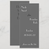 Moderne Logo sparen de Datum Save The Date (Voorkant / Achterkant)
