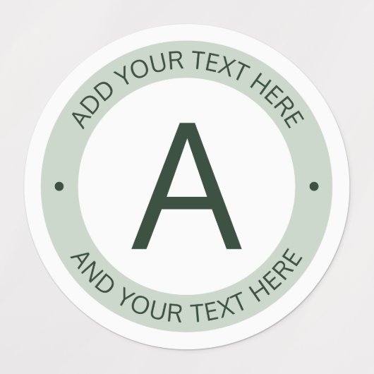 Moderne Logo Stijlmonogram | Groen en wit Labels (Design 2)