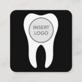 Moderne Logo tandheelkundige tandheelkundige en ta Vierkante Visitekaartje (Voorkant)