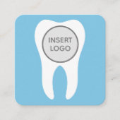 Moderne Logo tandheelkundige tandheelkundige en ta Vierkante Visitekaartje (Voorkant)