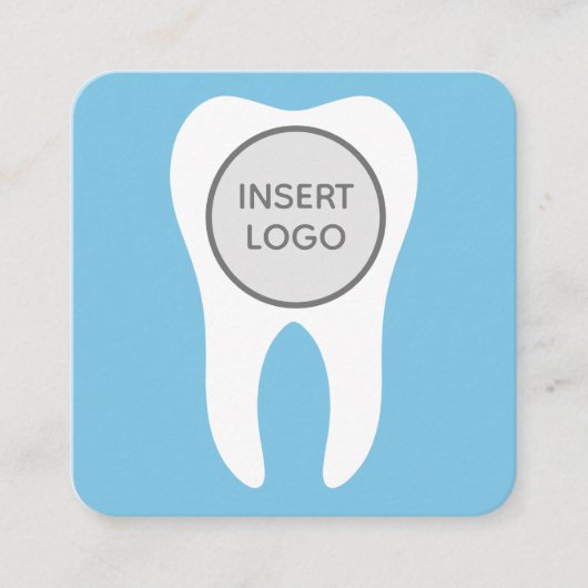 Moderne Logo tandheelkundige tandheelkundige en ta Vierkante Visitekaartje (Voorkant)