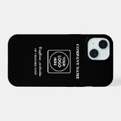 Moderne logo tekst promo bewerkbare kleur iPhone h 15 Case (Achterkant horizontaal)