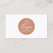 Moderne logo Terracotta Elegant Visitekaartje (Voorkant)