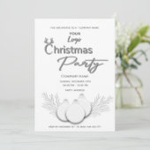 Moderne logo typografie zakelijk kerstfeest kaart (Staand voorkant)