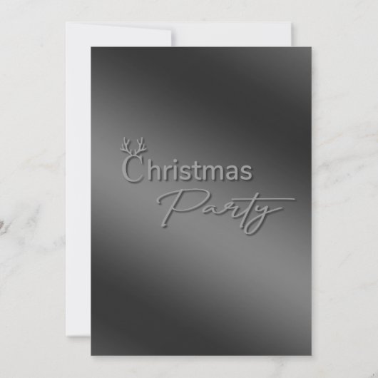 Moderne logo typografie zakelijk kerstfeest kaart (Achterkant)