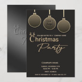 Moderne logo typografie zakelijk kerstfeest kaart (Voorkant / Achterkant)