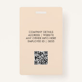 Moderne Logo van de Foto van de Kaart van de Cream Badge (Achterkant)