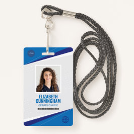 Moderne Logo Verpleegkundige Naam Barcode Badge