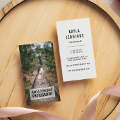 Moderne Logo | Verticaal fotograaf Visitekaartje