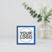 Moderne LOGO Vierkante Visitekaartje (Staand voorkant)
