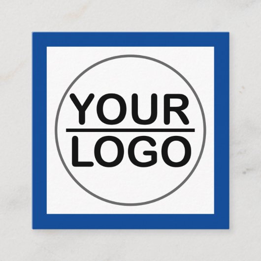 Moderne LOGO Vierkante Visitekaartje (Voorkant)