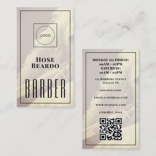 Moderne logo visitekaartje (Voorkant / Achterkant)