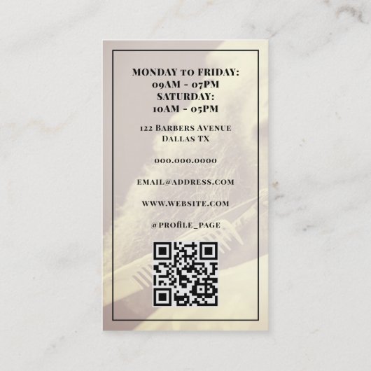 Moderne logo visitekaartje (Achterkant)