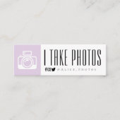 Moderne logo visitekaartje fotografie (Voorkant)