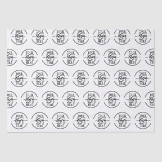 Moderne Logo voor aangepaste bedrijven Tissuepapier (Voorkant)