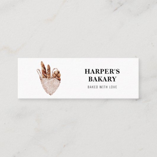 Moderne Logo voor bakkerij Mini Visitekaartje (Voorkant)
