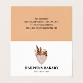 Moderne Logo voor bakkerij Visitekaartje (Buitenkant ongevouwen)