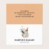 Moderne Logo voor bakkerij Visitekaartje (Buitenkant ongevouwen)