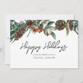 Moderne Logo voor bedrijfsbedrijf op maat Feestdagenkaart (Voorkant)