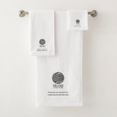 Moderne Logo voor bedrijven op maat Bad Handdoek (Insitu)