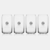 Moderne Logo voor bedrijven op maat Blikvorm Glas (Achterkant)