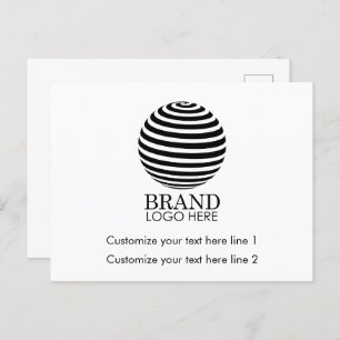 Moderne Logo voor bedrijven op maat Feestdagenkaart