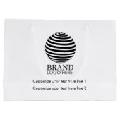 Moderne Logo voor bedrijven op maat Groot Cadeauzakje (Achterkant)